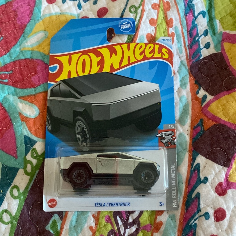 New - Unopened Hot Wheels Tesla Cybertruck Metal Car